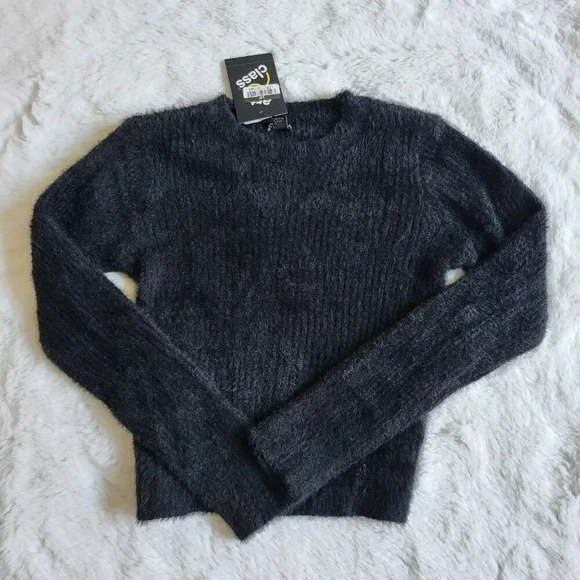 Art Class Girls' Fuzzy Ribbed Crewneck Sweater (Large) 4KIDQ-L - Picture 2 of 4